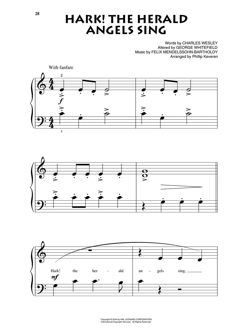 Christmas Traditions For Beginner Piano Solo arr. Phillip Keveren