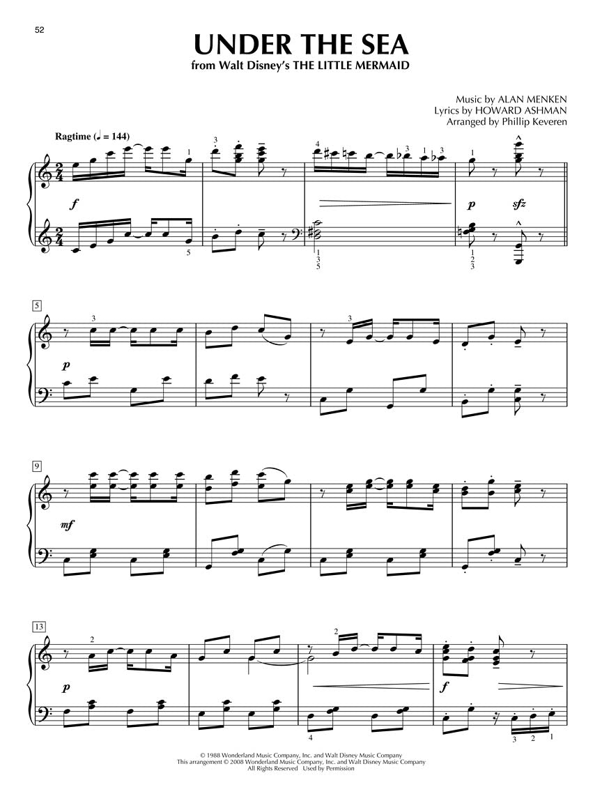 Disney Songs for Classical Piano arr. Phillip Keveren