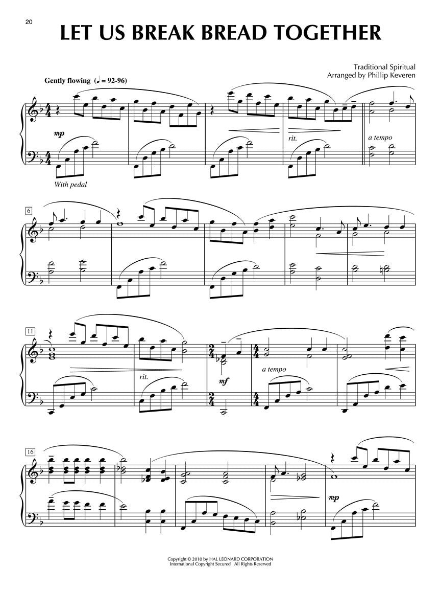 The Spirituals Collection for Piano Soloist arr. Phillip Keveren