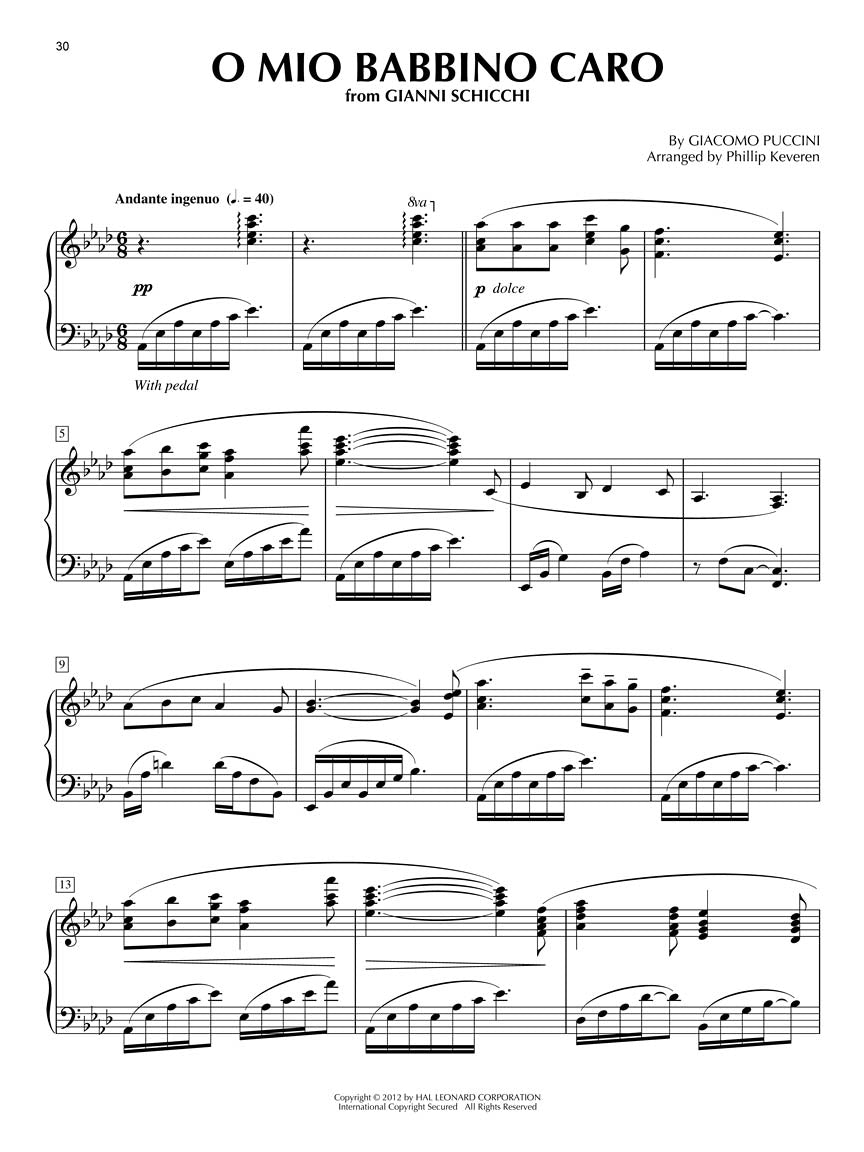 Canzone Italiana for Piano Soloist arr. Phillip Keveren