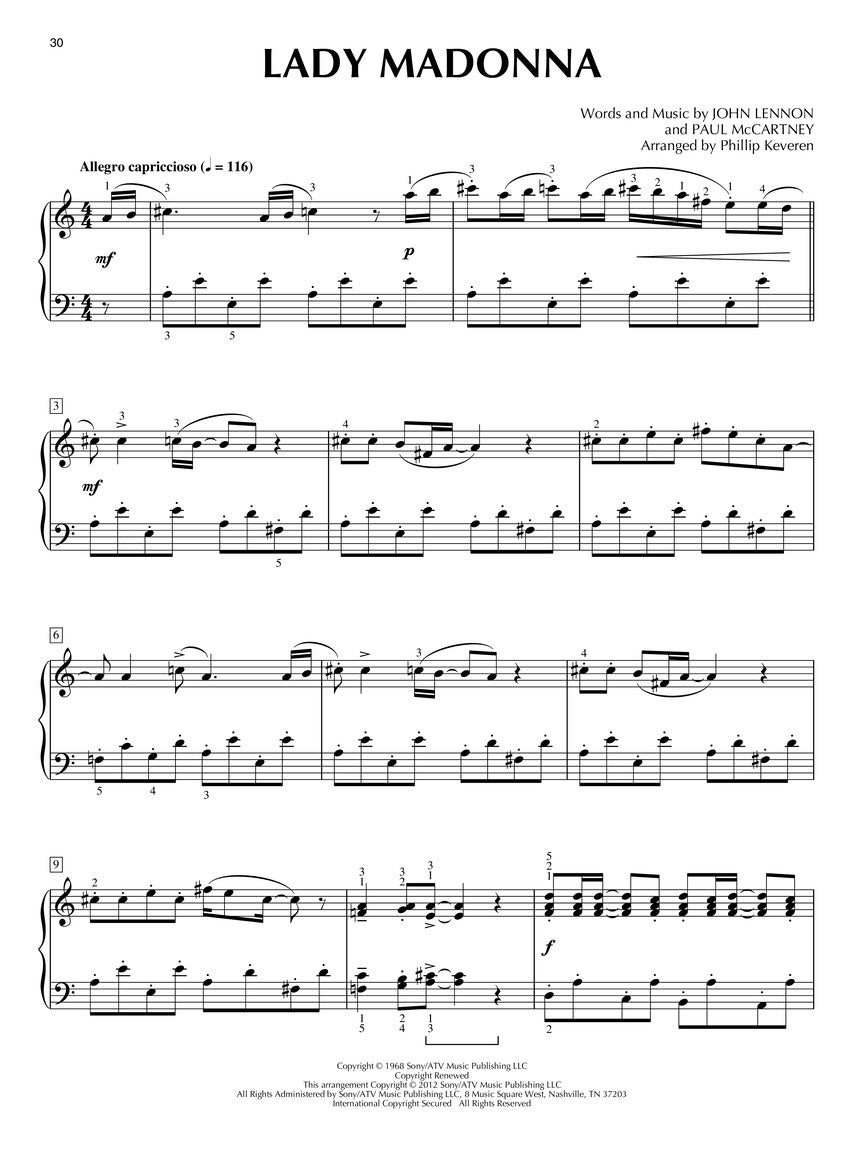 The Beatles for Classical Piano arr. Phillip Keveren