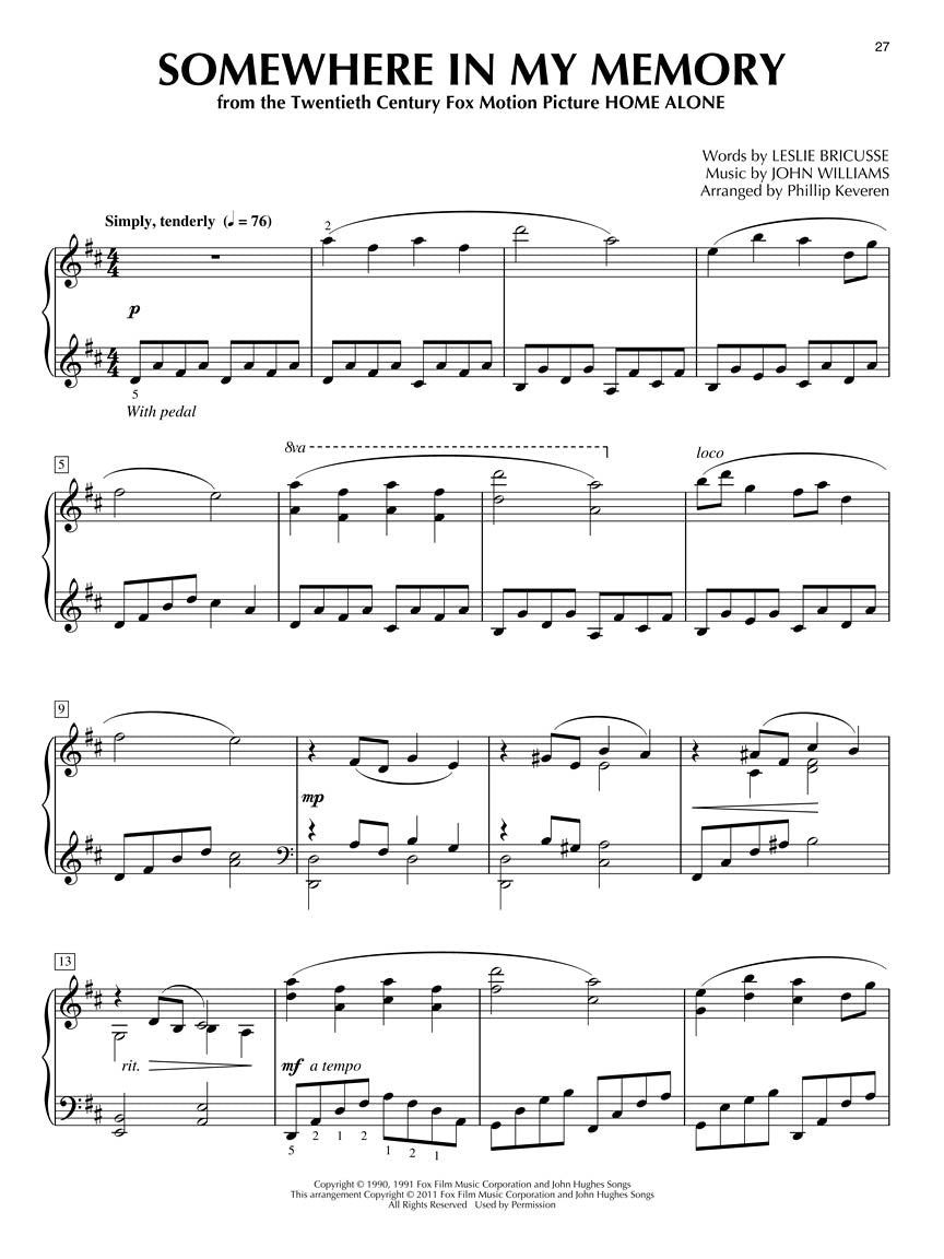 Christmas at the Movies for Piano Soloist arr. Phillip Keveren