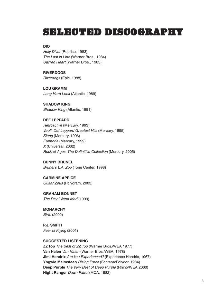 Vivian Campbell - Lead Master Class