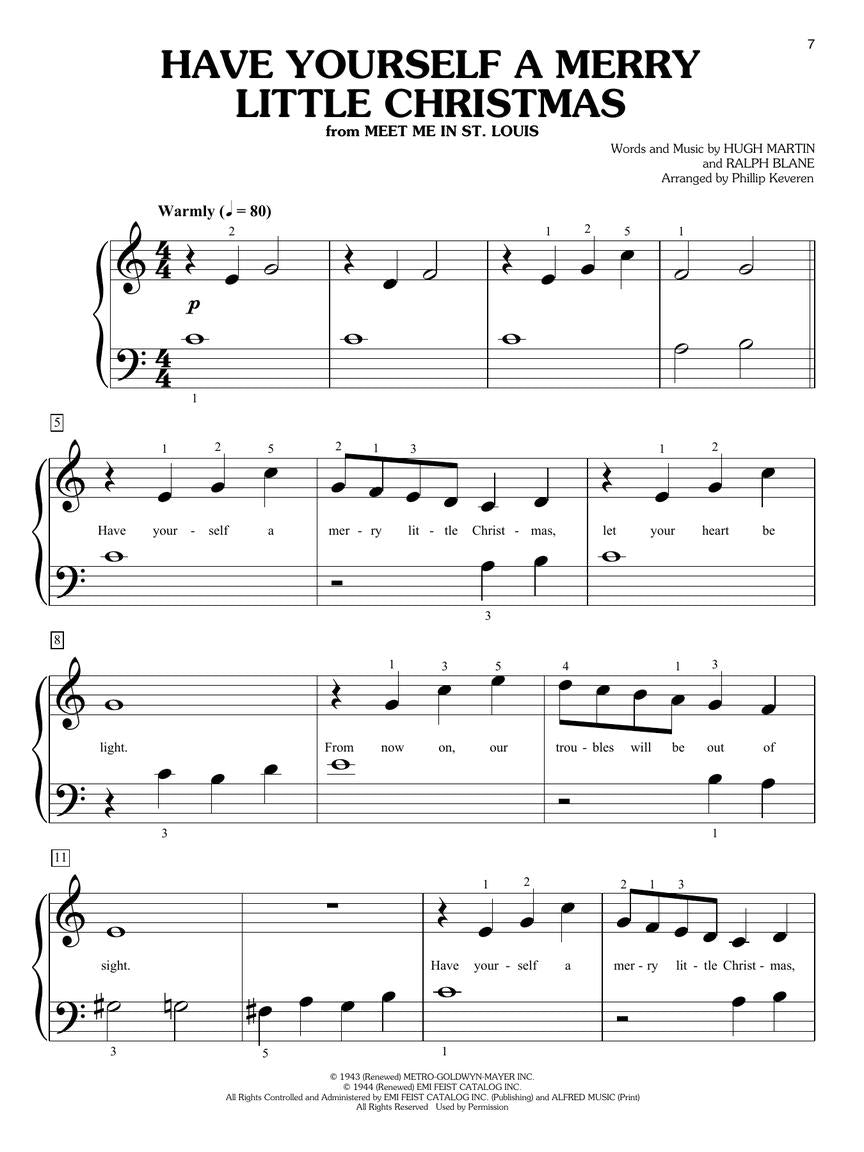 Christmas Movie Magic For Big-Note Piano arr. Phillip Keveren