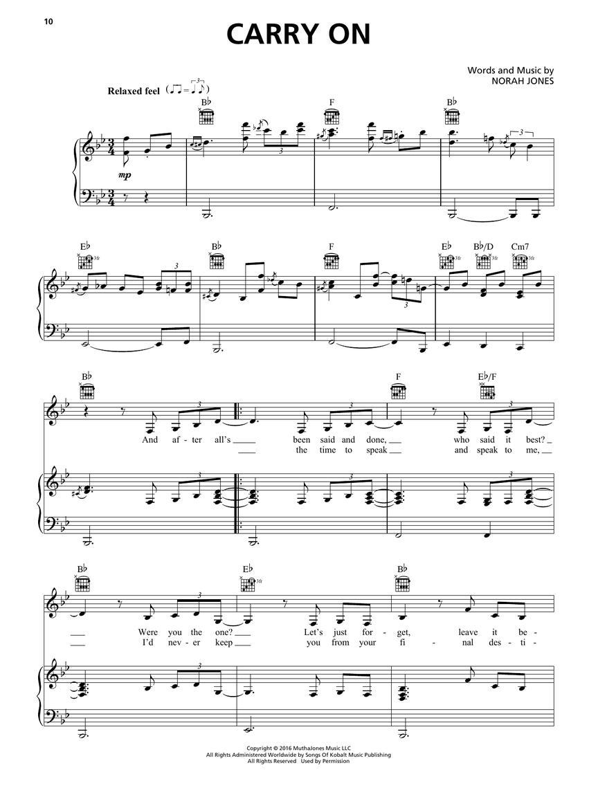 Norah Jones Sheet Music Collection - PVG