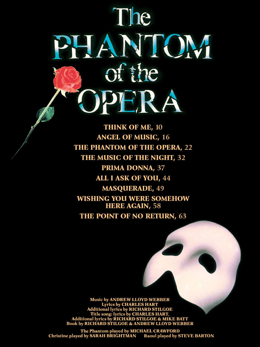 Phantom of the Opera Piano & Vocal Selections