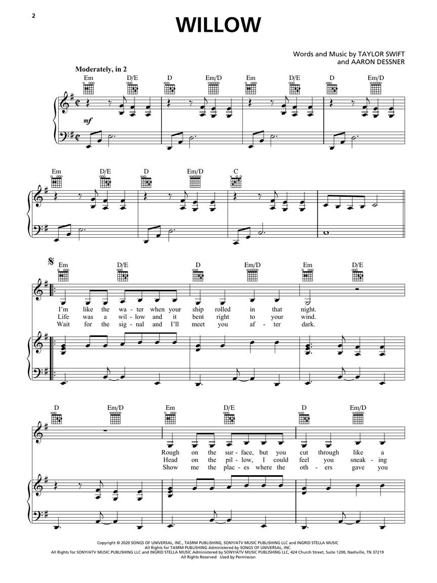 Taylor Swift - Evermore - PVG