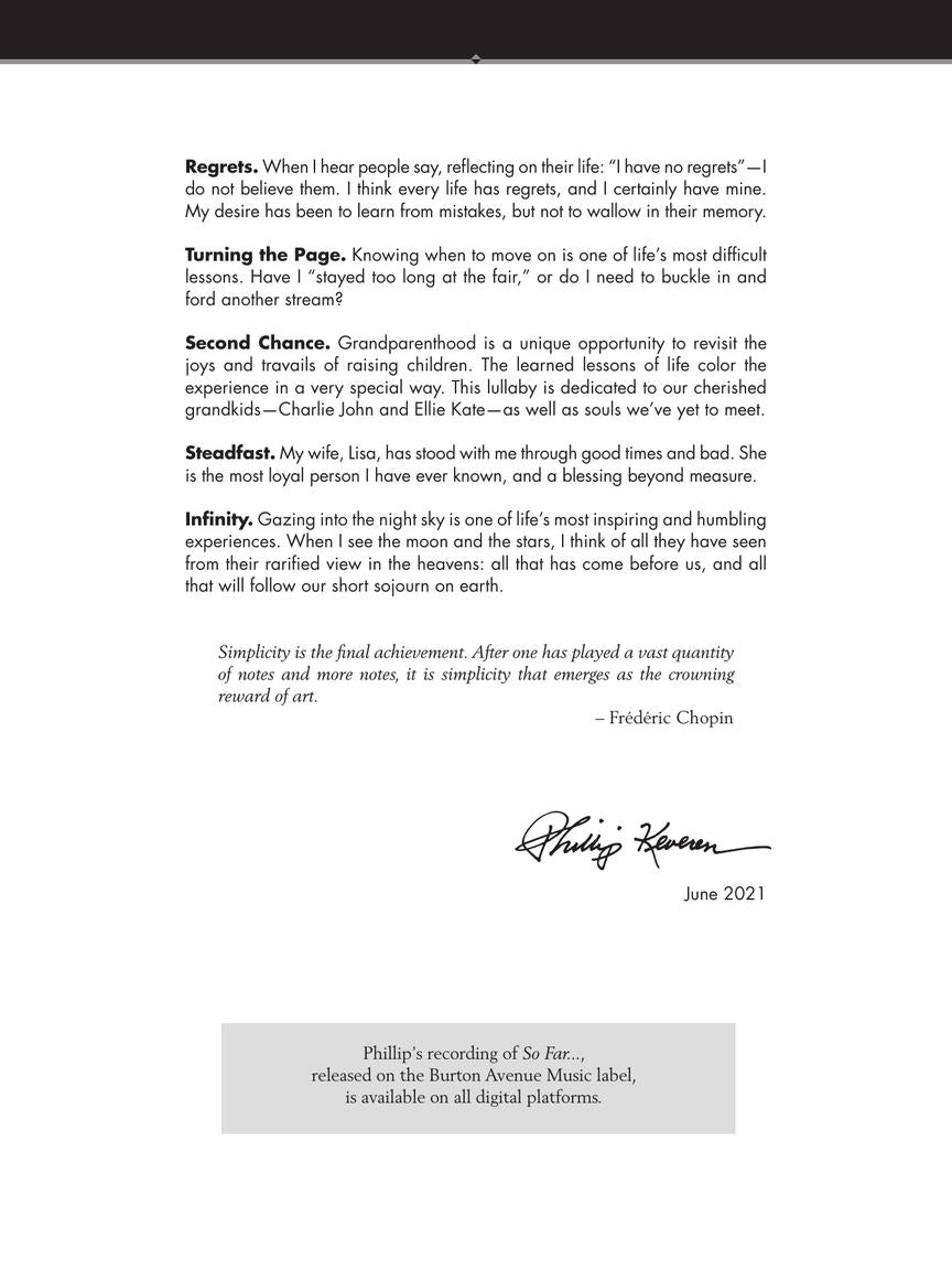 So Far... for Piano Soloist arr. Phillip Keveren
