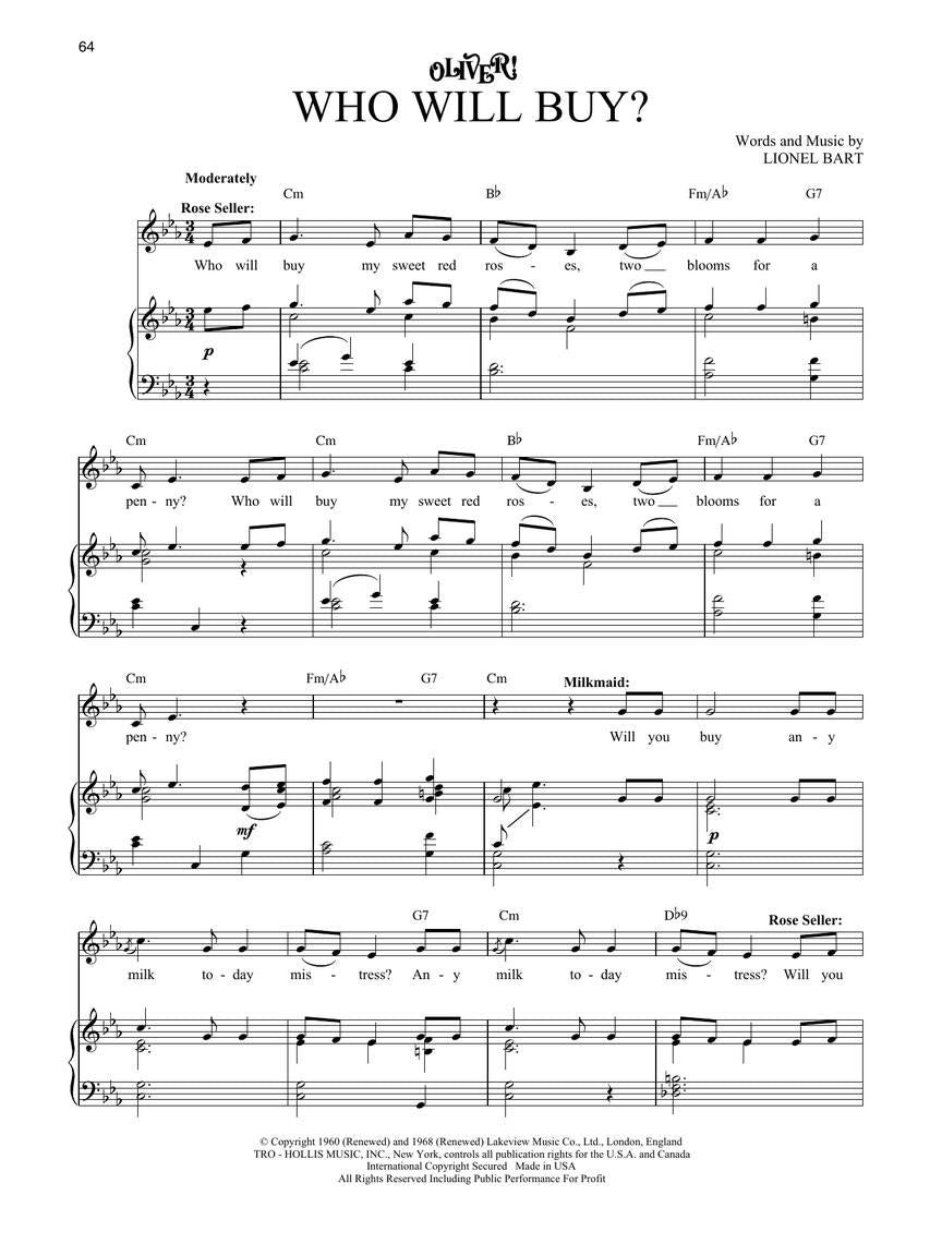 Oliver Vocal Selections