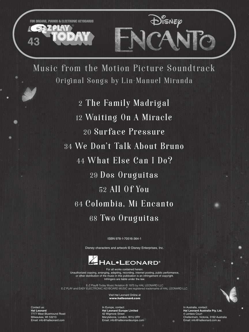 EZ Play Piano 43: Encanto - Song List