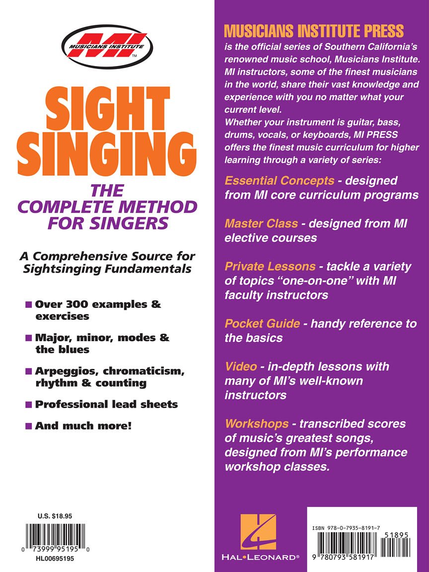 Sightsinging: The Complete Method for Singers