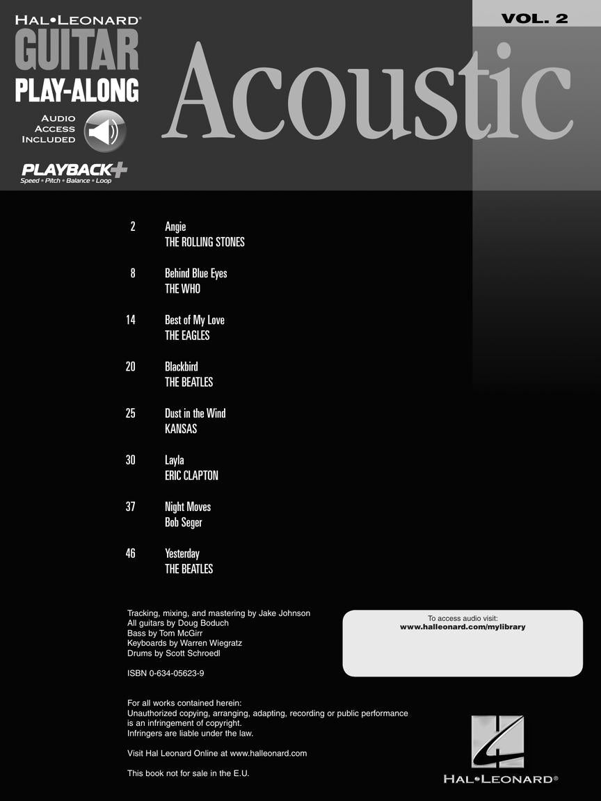 Acoustic Vol. 2 Guitar Play-Along