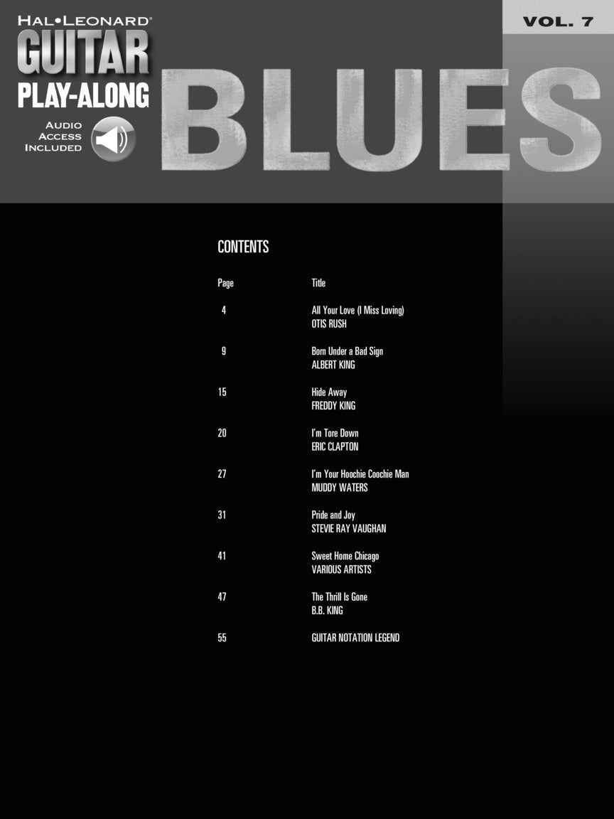Blues Guitar Play-Along Volume 7