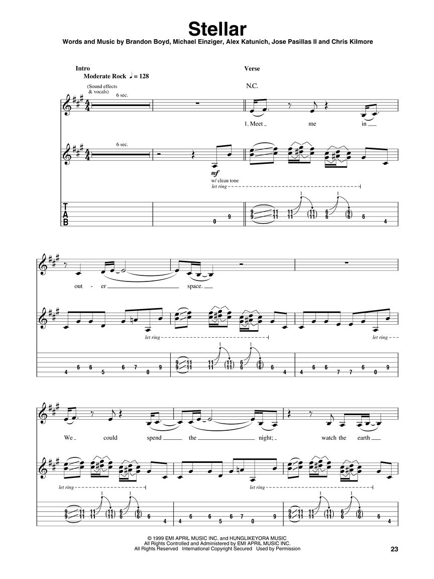 Incubus Guitar Play-Along