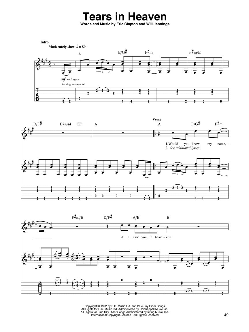 Eric Clapton - Guitar Play-Along