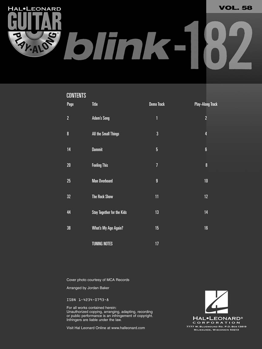 blink-182 Guitar Play-Along