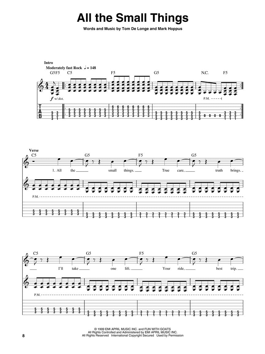 blink-182 Guitar Play-Along