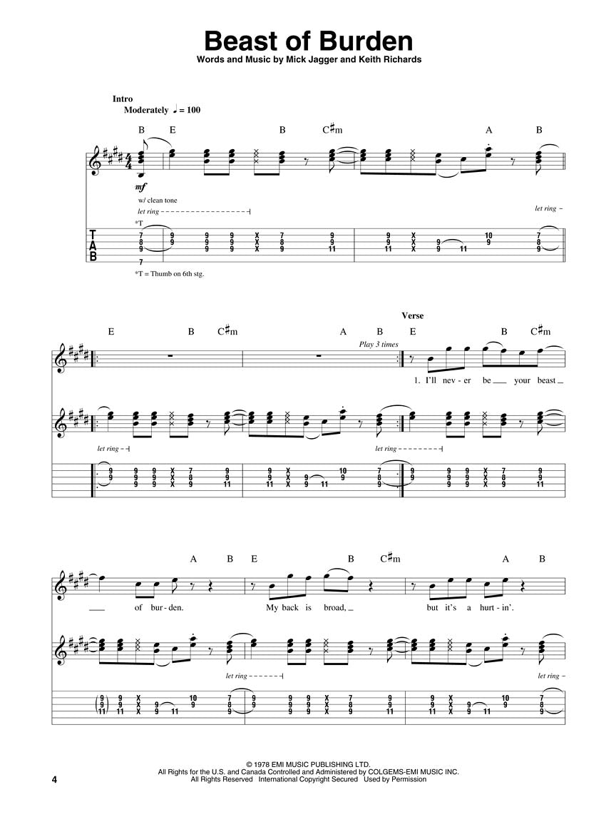 Rolling Stones Guitar Play-Along