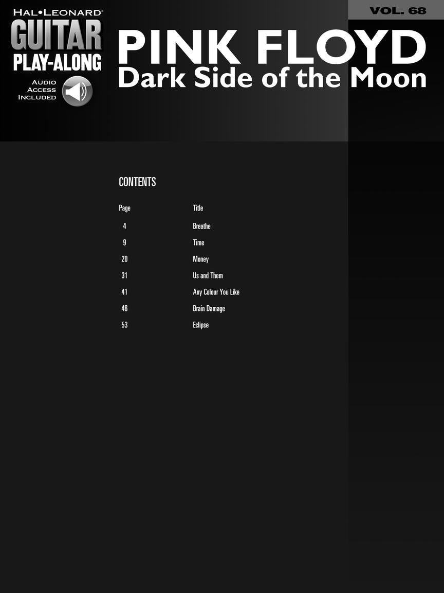 Pink Floyd - Dark Side of the Moon Guitar Play-Along