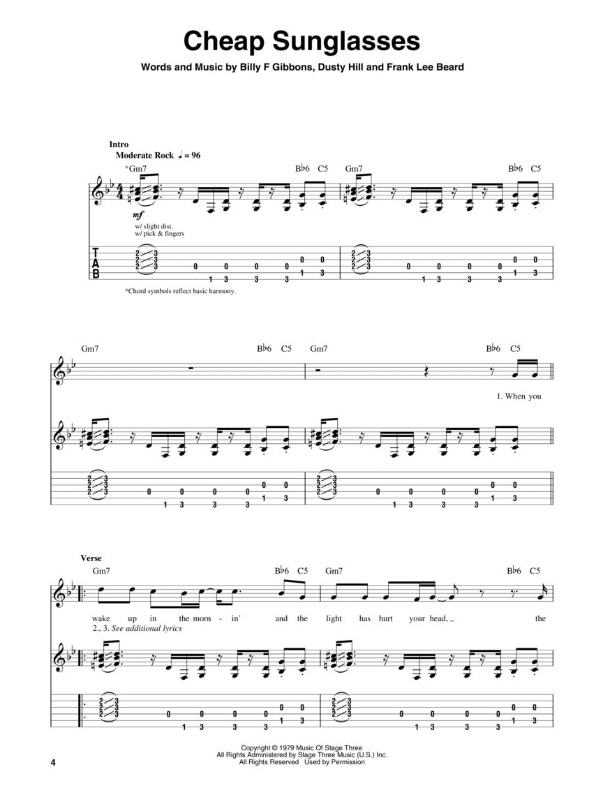 ZZ Top Guitar Play-Along