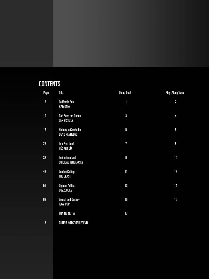 Classic Punk Guitar Play-Along