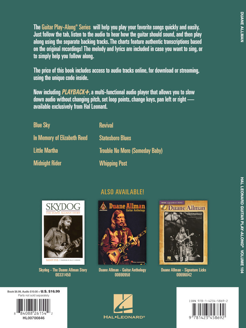 Duane Allman Guitar Play-Along