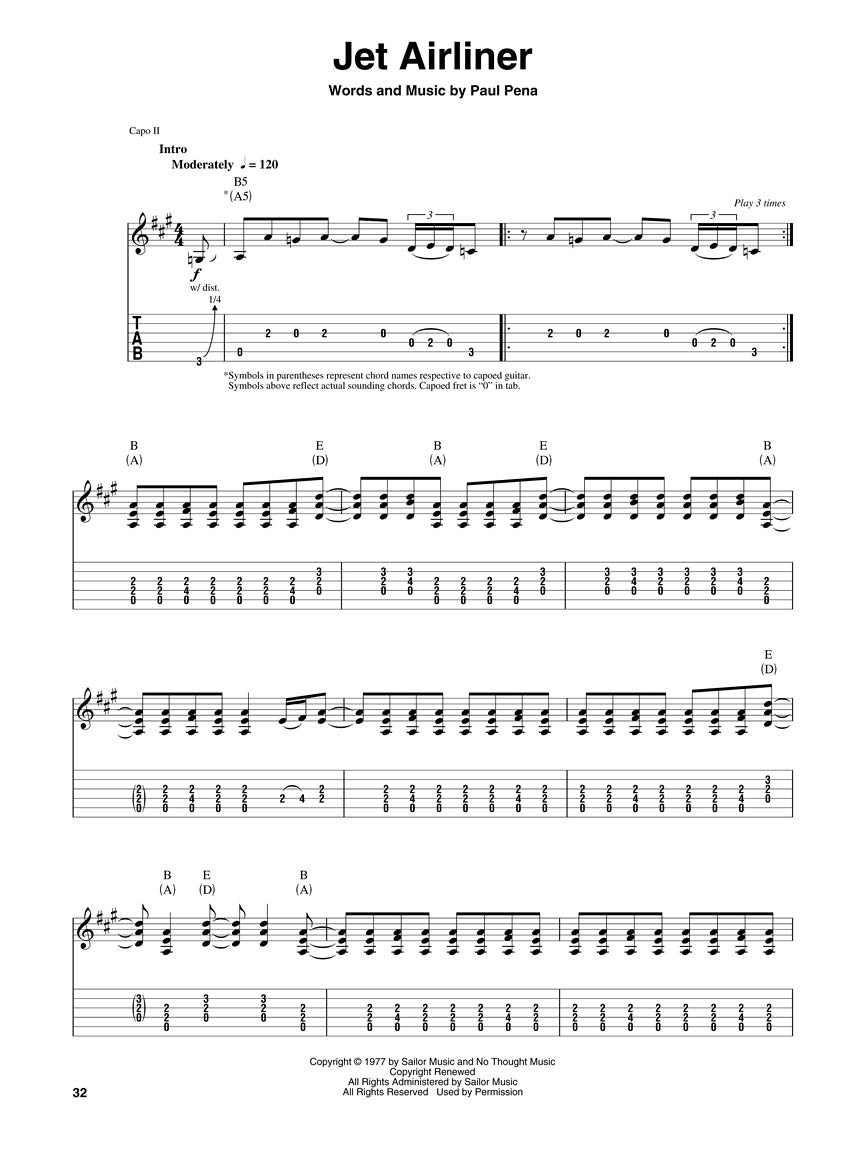 Steve Miller Guitar Play-Along