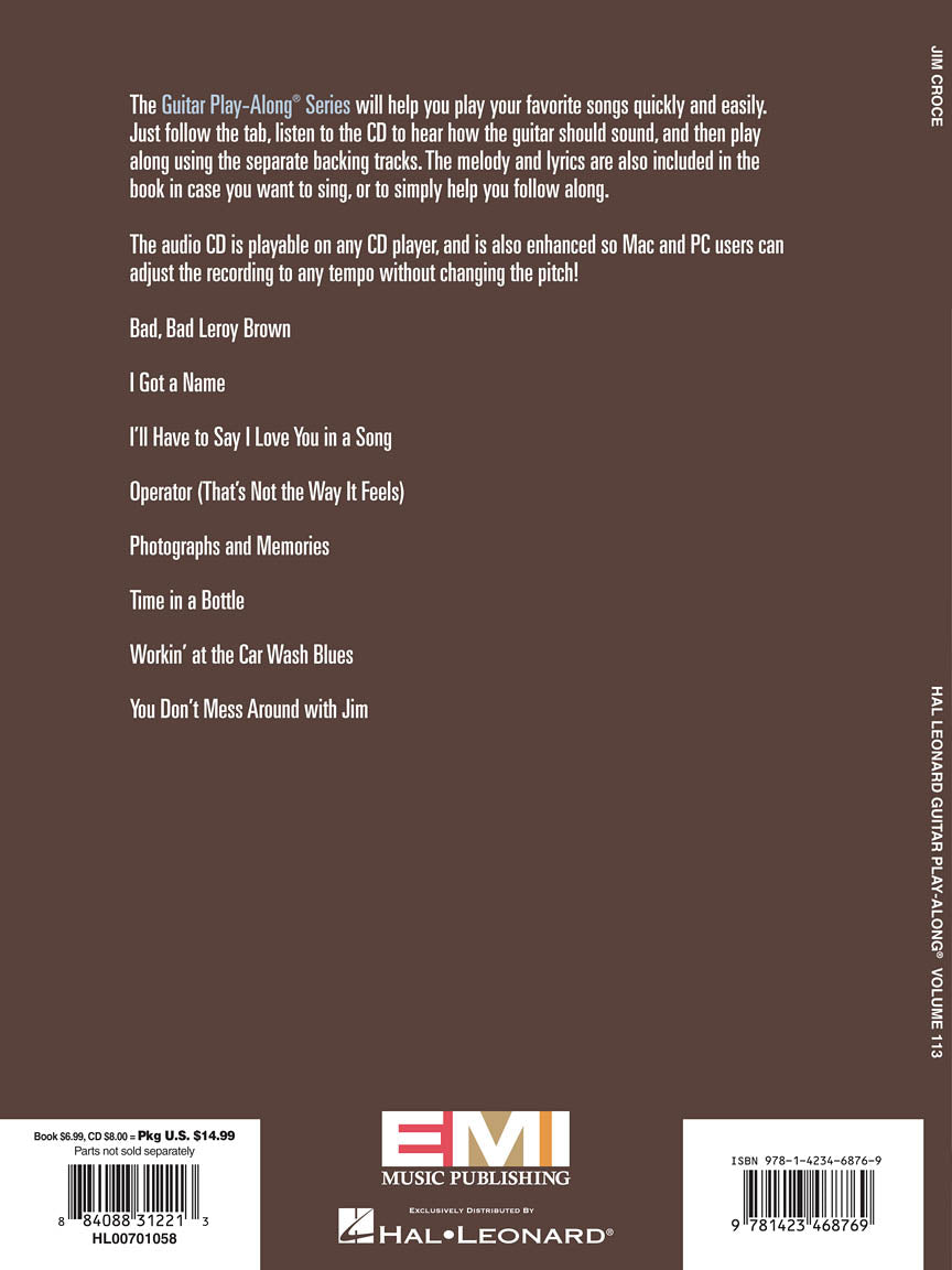 Jim Croce Guitar Play-Along