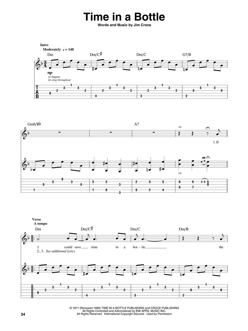 Jim Croce Guitar Play-Along