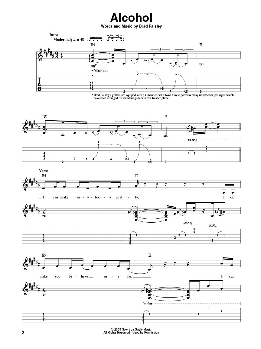Brad Paisley Guitar Play-Along