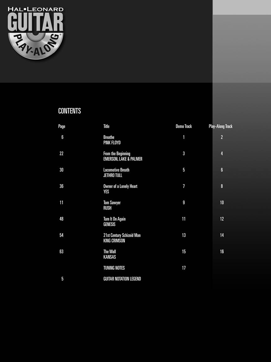 Progressive Rock Guitar Play-Along