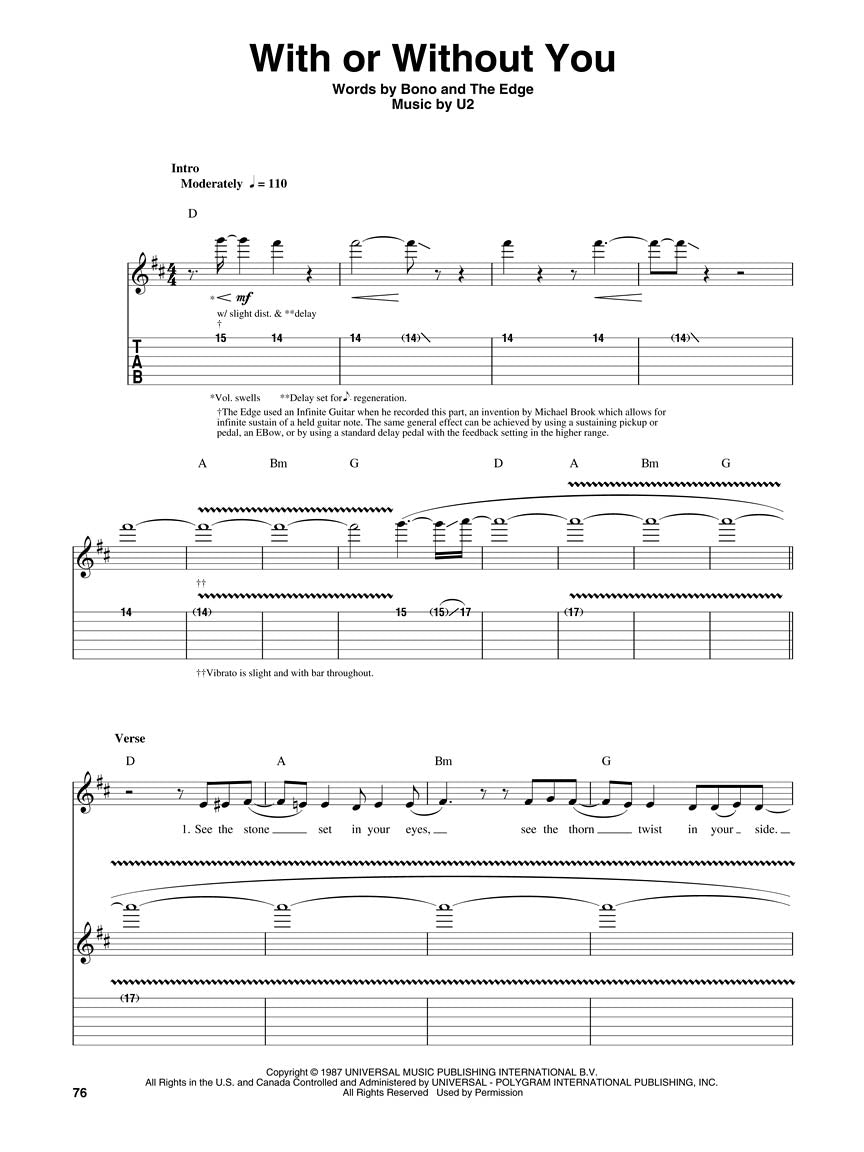 U2 Guitar Play-Along