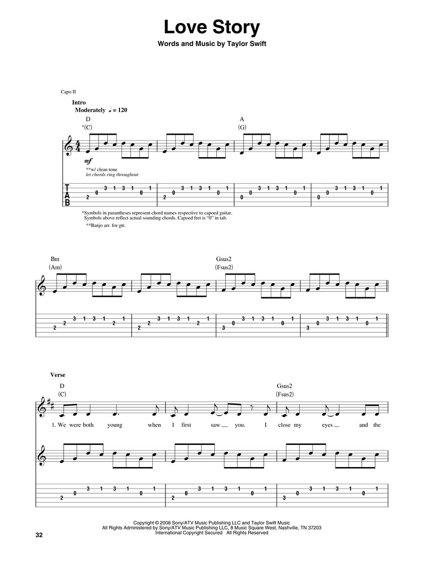 Taylor Swift, Guitar Play-Along Volume 133