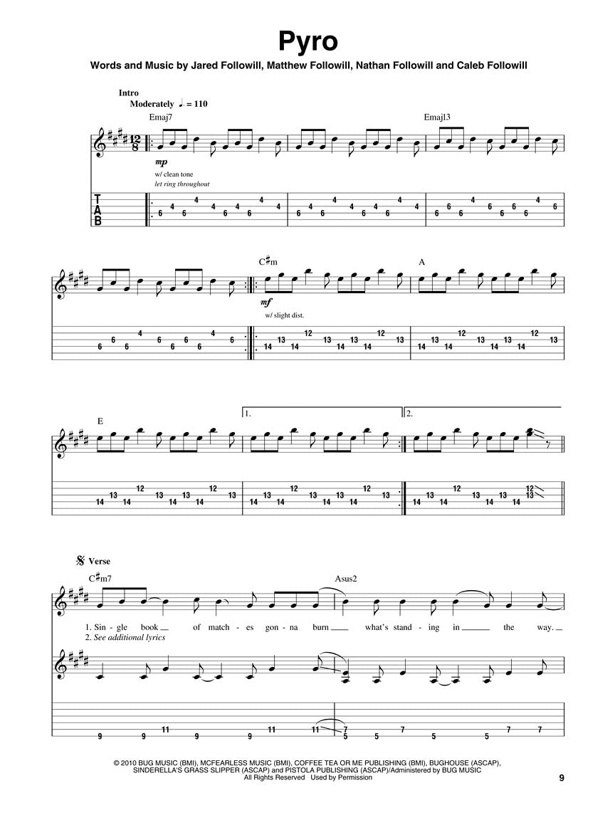 Kings of Leon Guitar Play-Along
