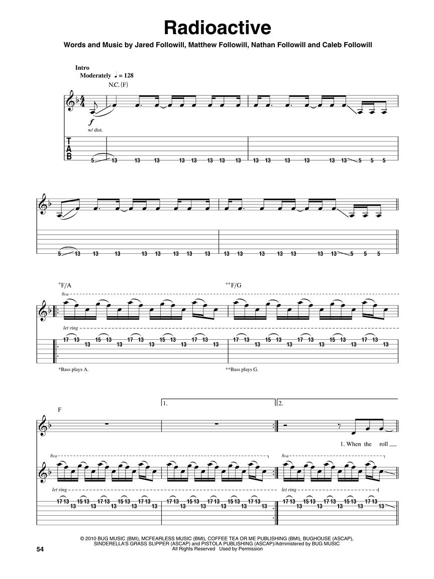Kings of Leon Guitar Play-Along