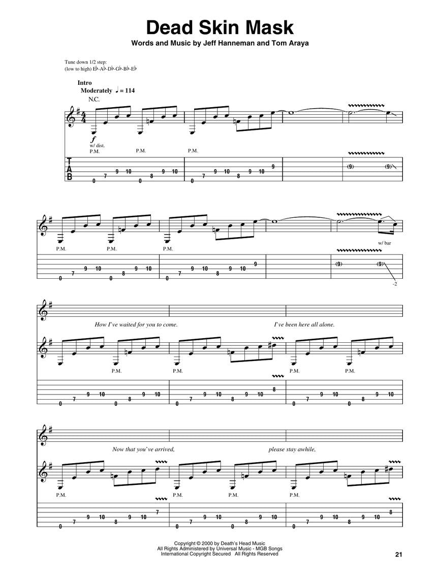 Slayer Guitar Play-Along