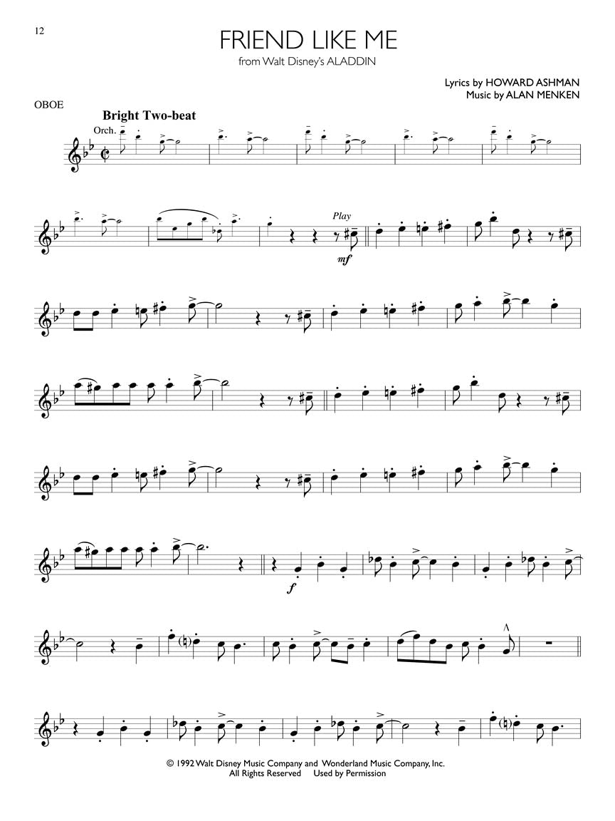 Disney Solos for Oboe