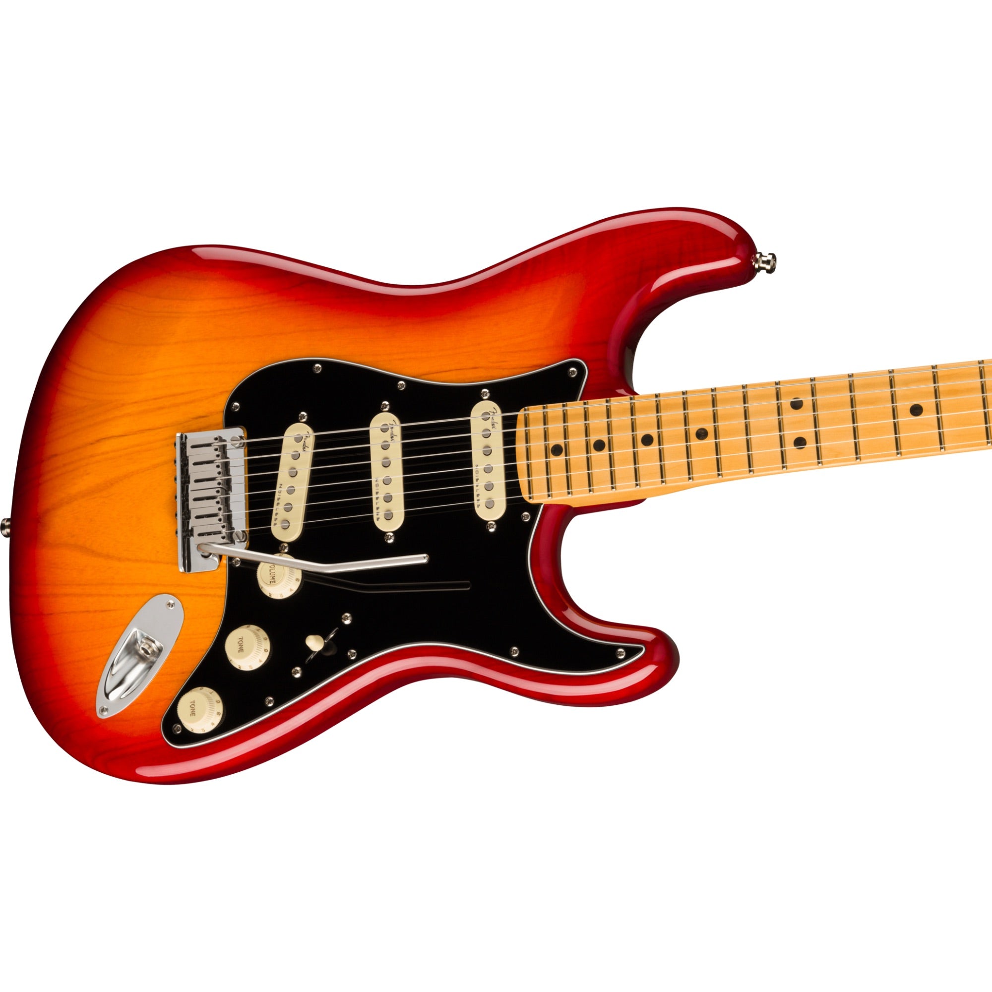 Fender American Ultra Luxe Stratocaster, Plasma Red Burst