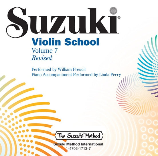 Suzuki Violin School Volume 7, CD Only