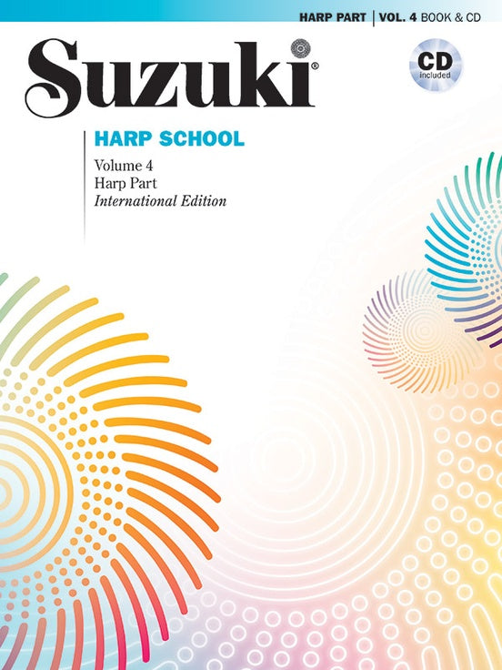 Suzuki Harp School, Volume 4, Book & CD