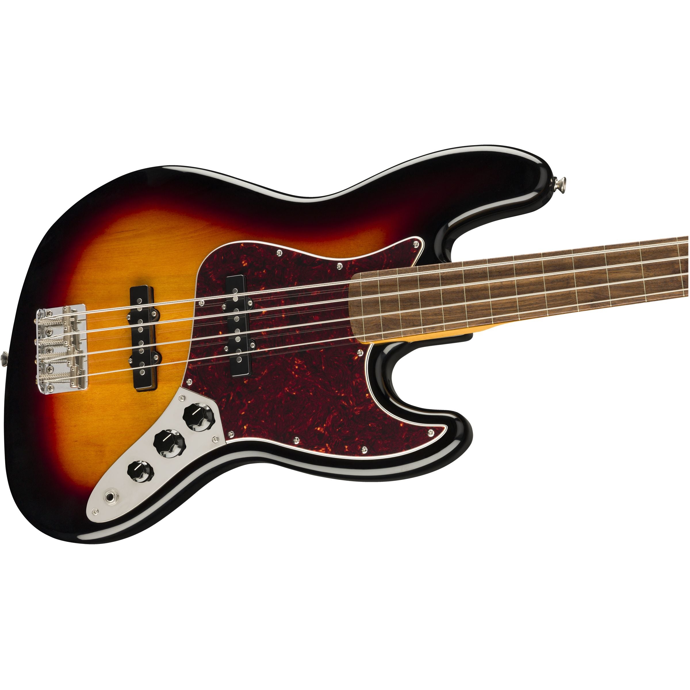 Squier Classic Vibe '60s Jazz Bass Fretless, 3-Color Sunburst