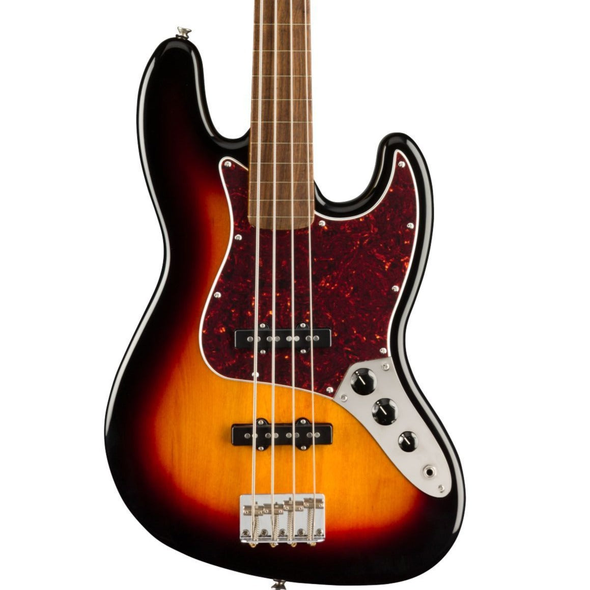 Squier Classic Vibe '60s Jazz Bass Fretless, 3-Color Sunburst