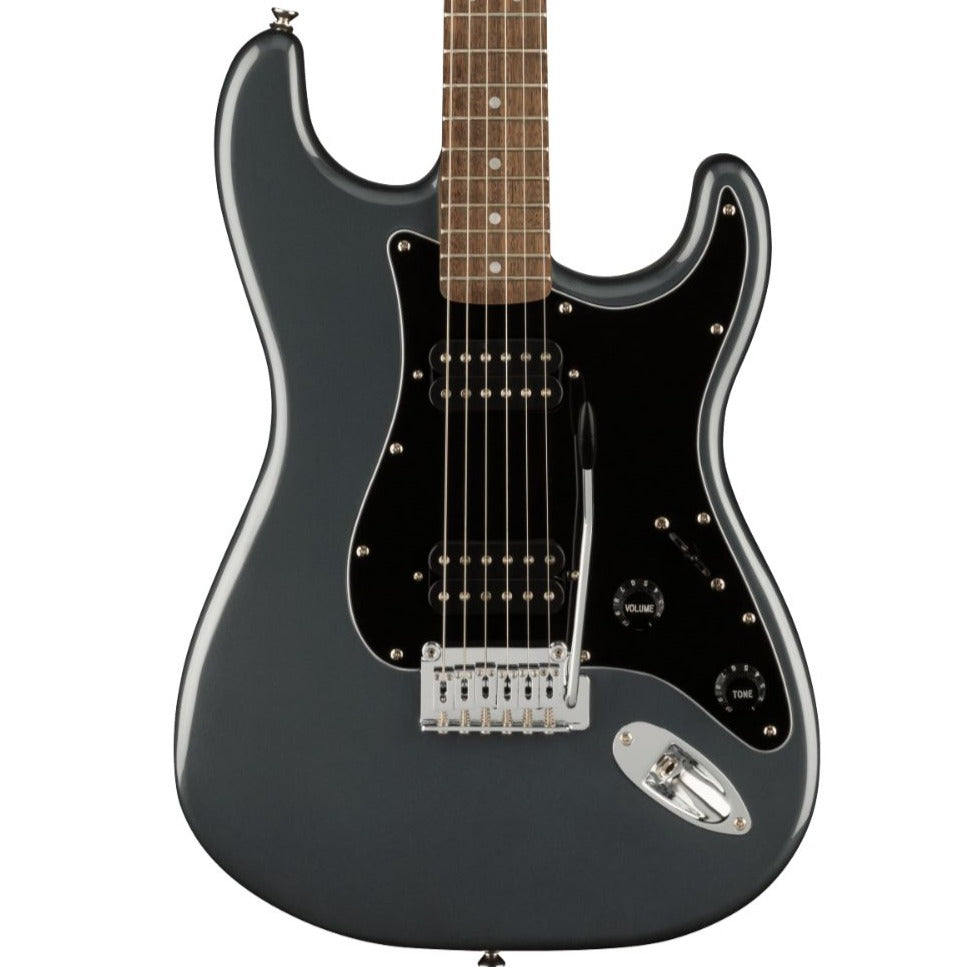 Squier Affinity Series Stratocaster HH, Laurel Fingerboard, Charcoal Frost Metallic