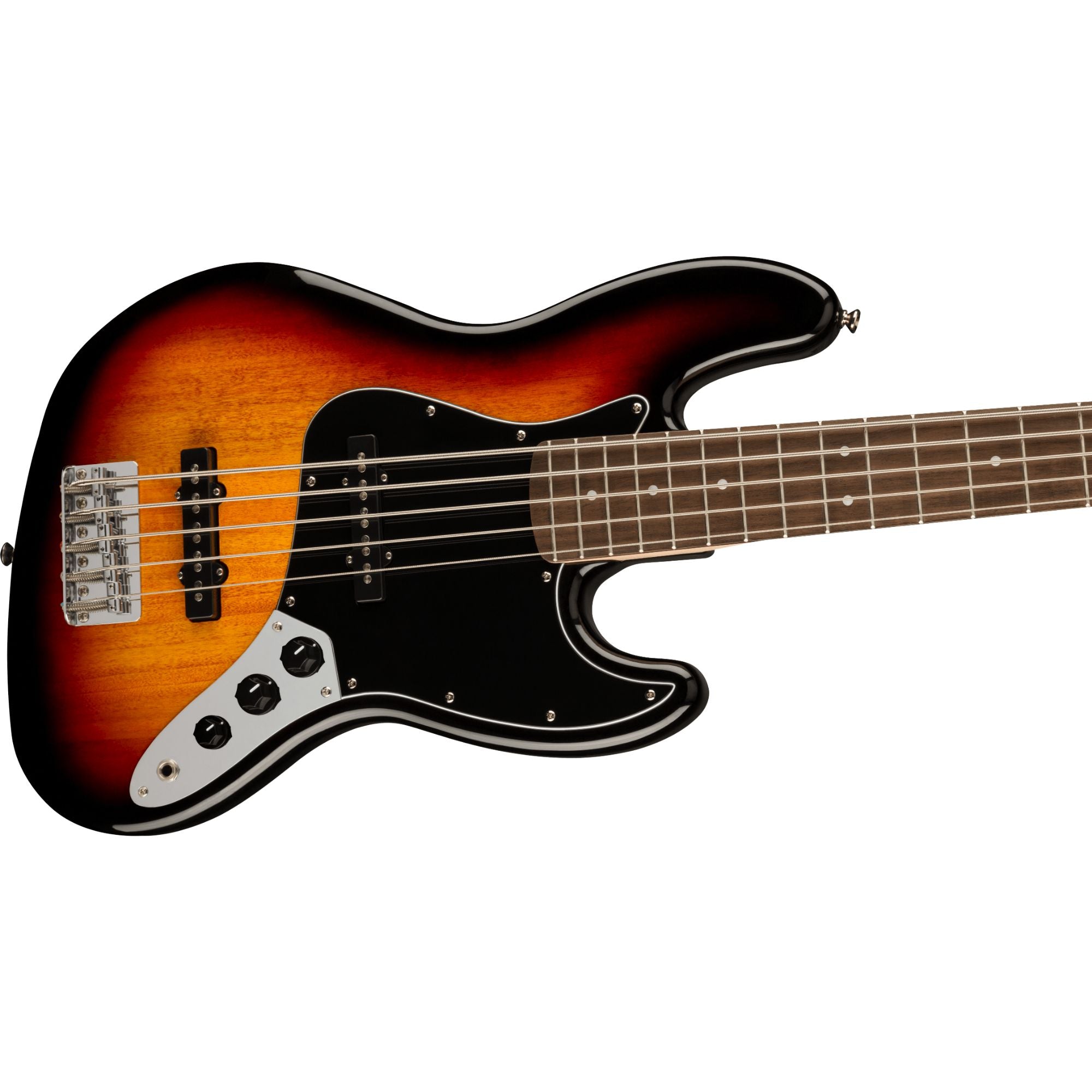Squier Affinity Jazz Bass V, Black Pickguard, 3-Colour Sunburst