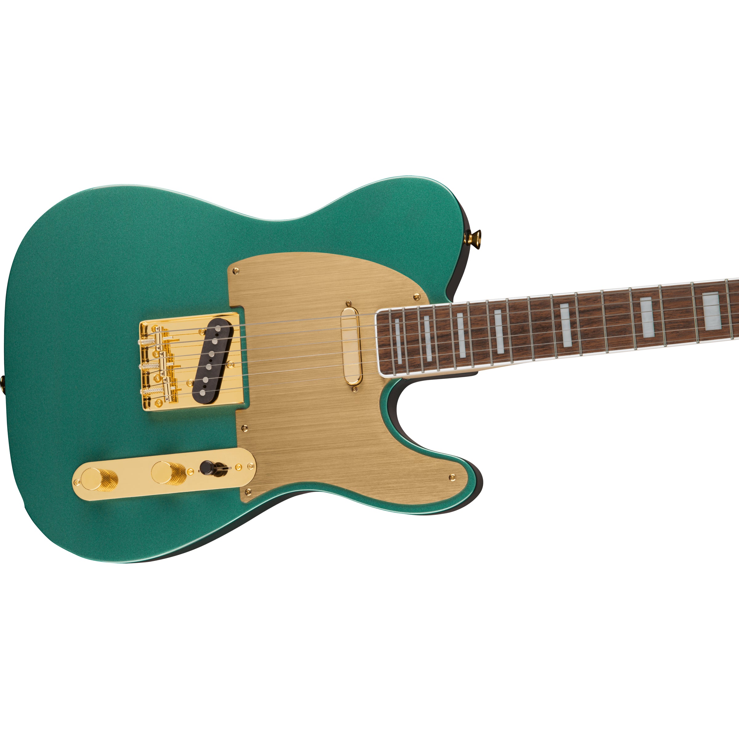 Squier 40th Anniversary Telecaster, Gold Edition, Sherwood Green Metallic