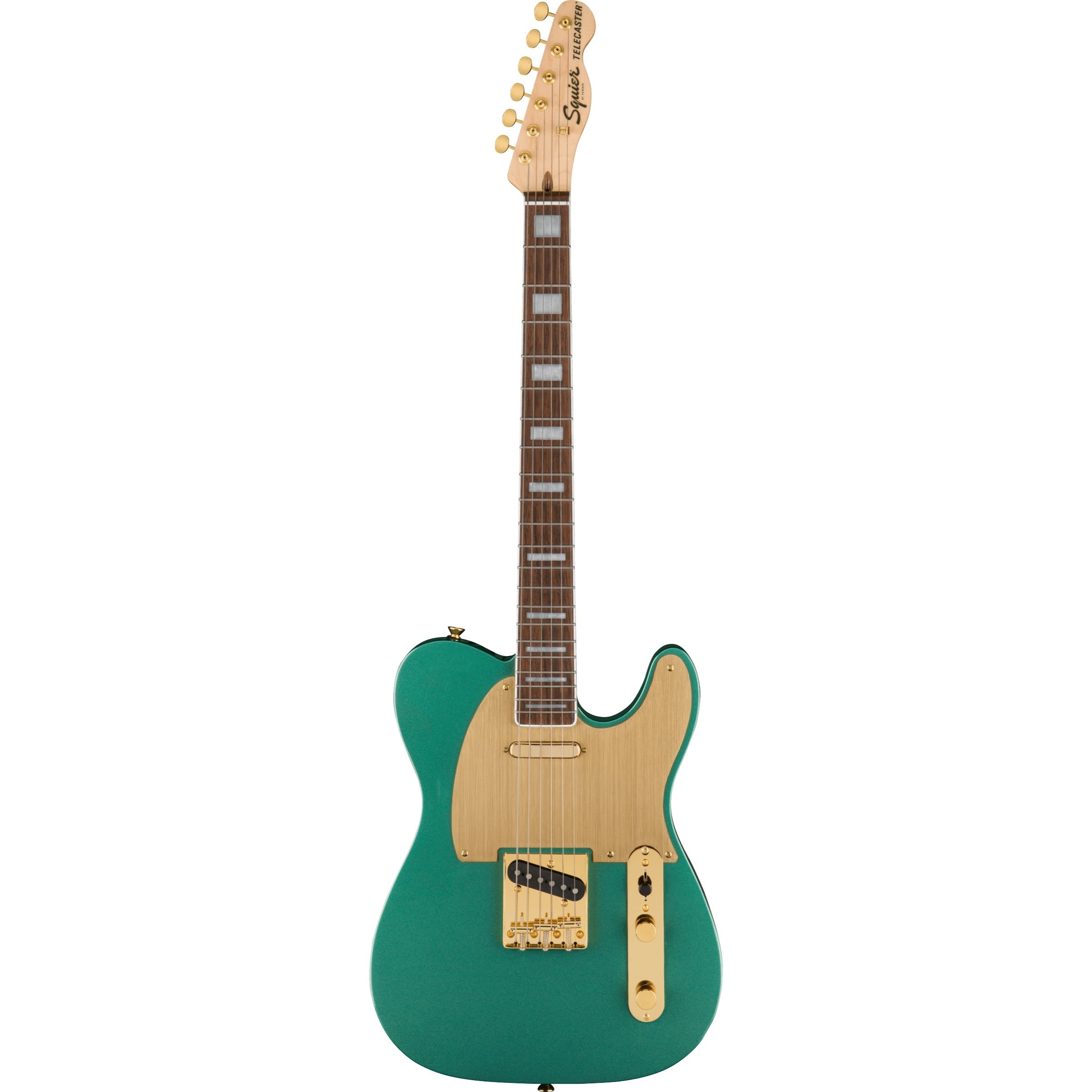 Squier 40th Anniversary Telecaster, Gold Edition, Sherwood Green Metallic