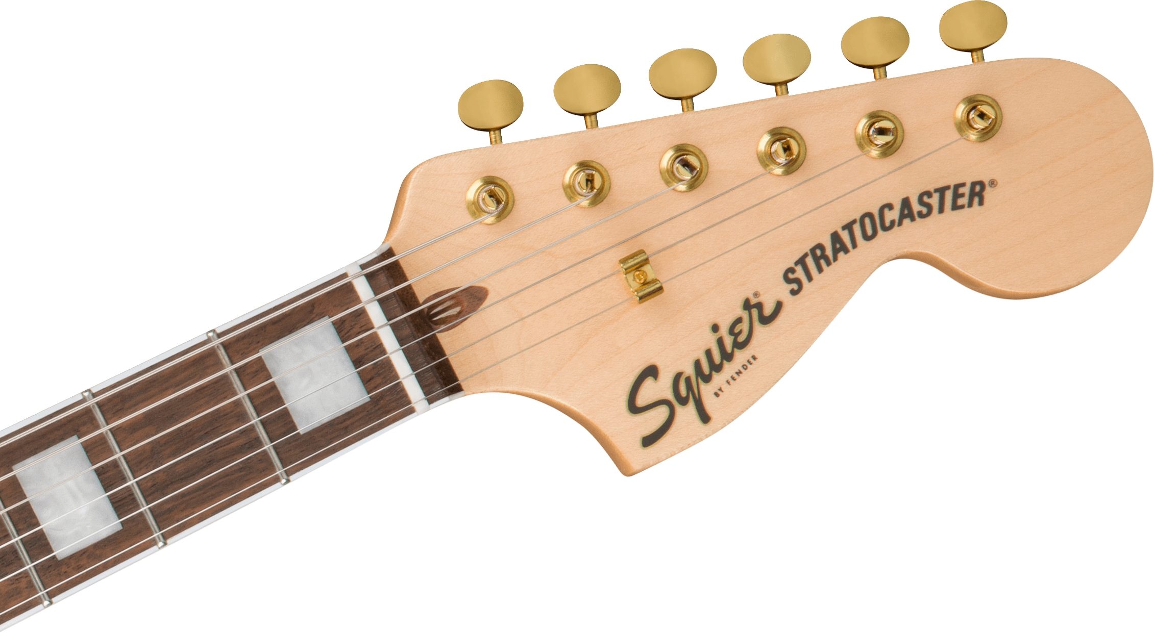 Squier 40th Anniversary Stratocaster, Gold Edition, Sienna Sunburst