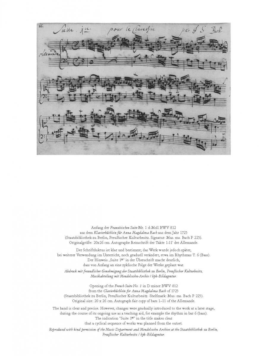 Bach: French Suites BWV 812, 817 & French Overture BWV 831 for Piano