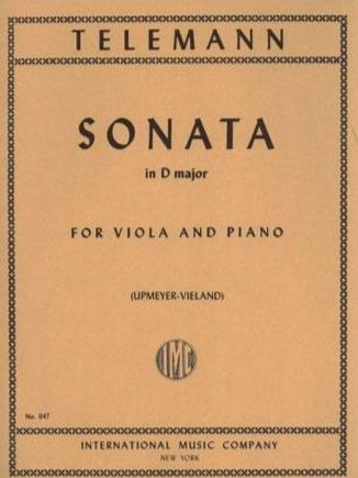 Telemann: Sonata in D Major for Viola and Piano