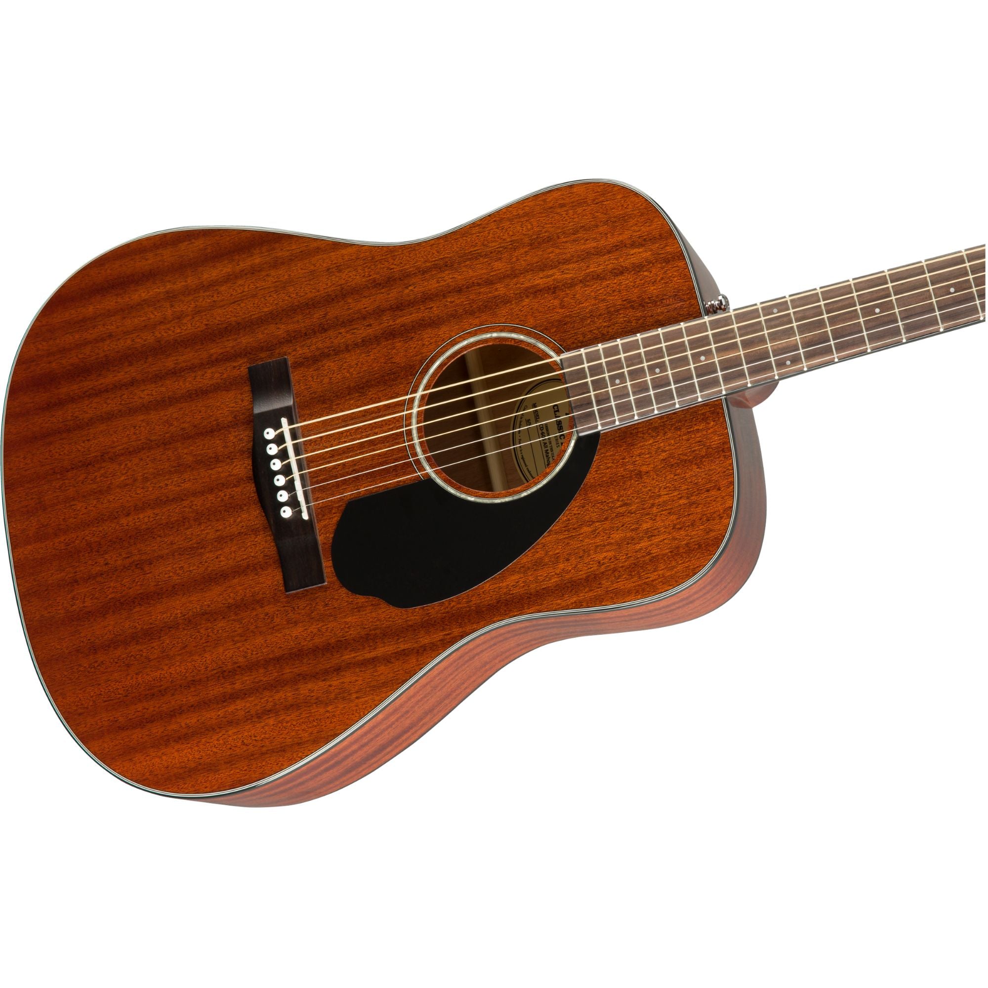 Fender CD-60S Dreadnought Acoustic Guitar, All-Mahogany